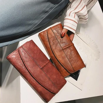 

Women Wallet Long PU Leather Female Clutch Purse Hasp Female Phone Bag Girl Card Holder Elegant Pouch