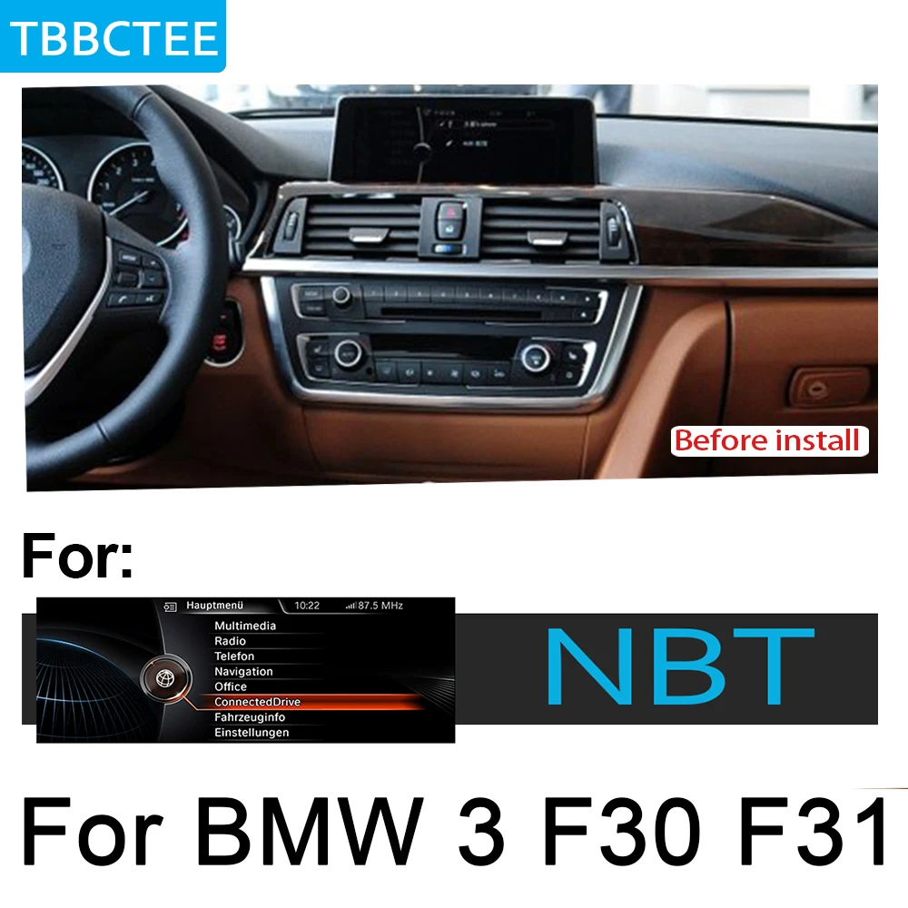 Для BMW 3 серии F30 F31 2013~ NBT автомобильный мультимедийный плеер радио gps Android навигация AUX Стерео, сенсорный экран стиль