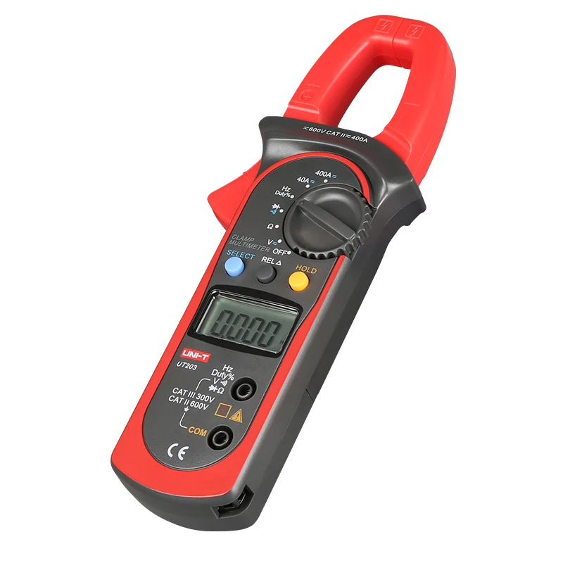 UNI T UT203 400A AC DC Цифровой клещи сопротивления Частотный тест рабочего цикла
