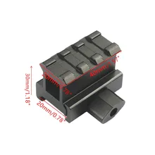 MIZUGIWA Тактический 3 слота кольцо 20 мм Riser Weaver Пикатинни База адаптер крепление винтовки прицел пистолет Airgun пистолет страйкбол охота