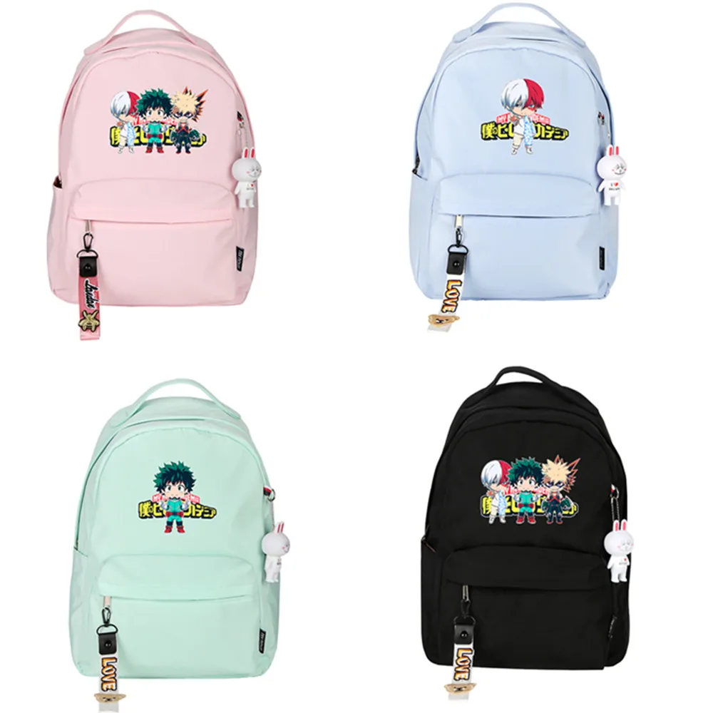 Аниме My Hero academic Midoriya Izuku костюм bakugou katsuki Рюкзак Студенческая сумка Todoroki Shoto