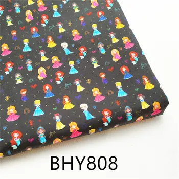 

45*140cm Patchwork print princess polyester cotton fabric for Sewing Dress Cloth Making DIY Cushion Cover BHY808