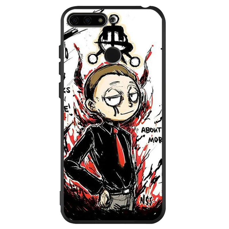 Черный силиконовый чехол Ricky Morty для телефона Huawei honor 30 8 8X 9 10 Lite 20 Mate Pro Y9 2018