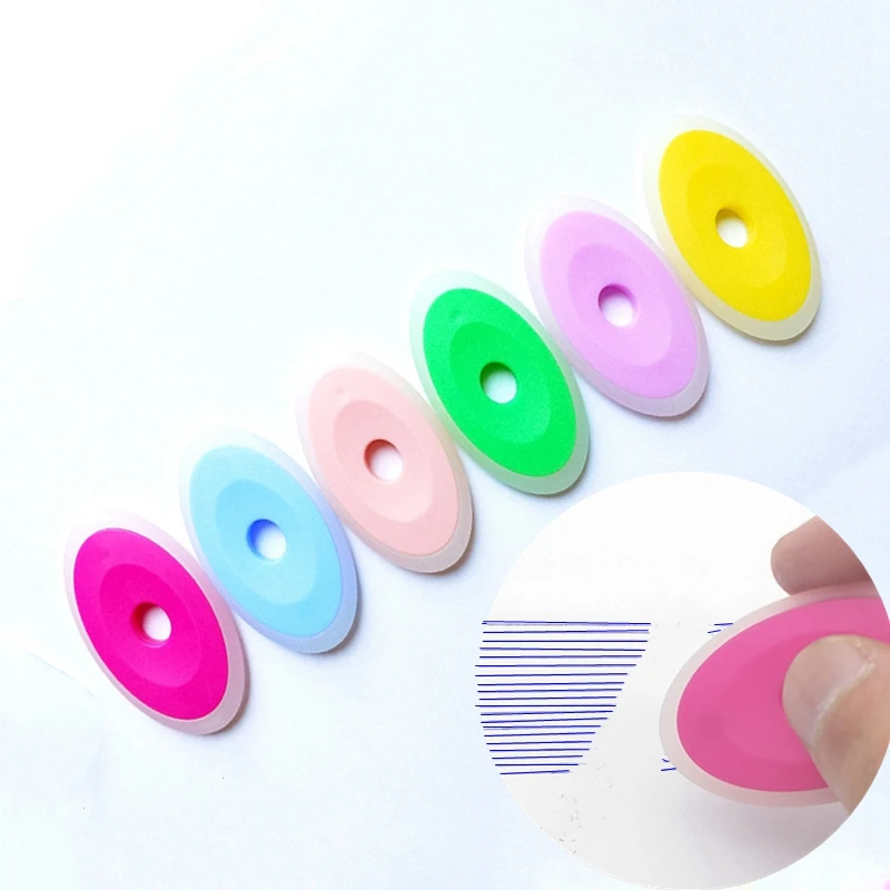 6 шт./компл. нейтральная стираемая ручка Специальная резиновая Милая мультяшная