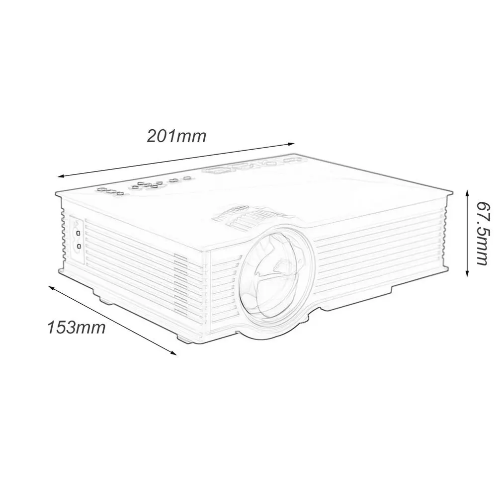 Портативный Размер Full HD 1080P умный домашний проектор 55 Вт wifi HDMI VGA Видео Домашний кинотеатр мультимедийный плеер