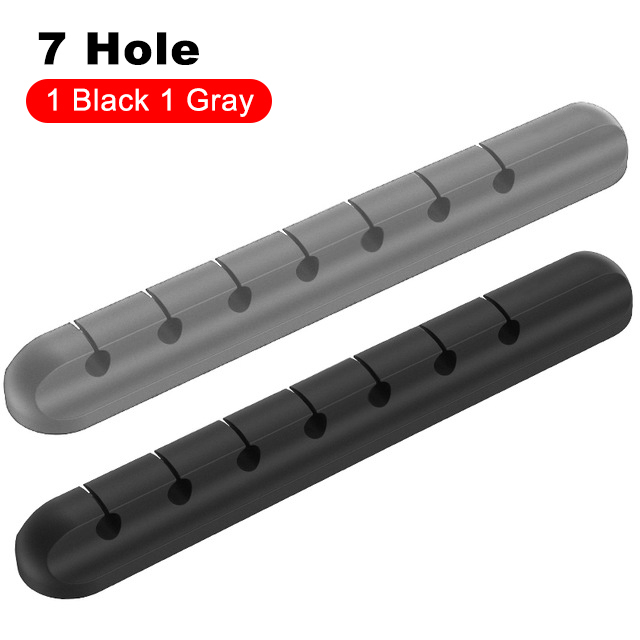 Fixed Organizer Silicone USB Cable Winder Desktop Tidy Management Clips Cable Holder For Mouse Headphone Wire Organizer