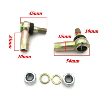 

Chinese ATV modified Rod Ball head Accessories Rocker Arm Head Joint 10mm thread Turning Systerm Steering head