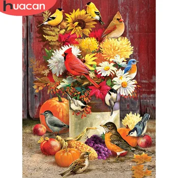 

HUACAN 5D Diamond Painting Cross Stitch Bird Full Square/round Embroidery Animal Mosaic Handmade Home Decor Diamond Art