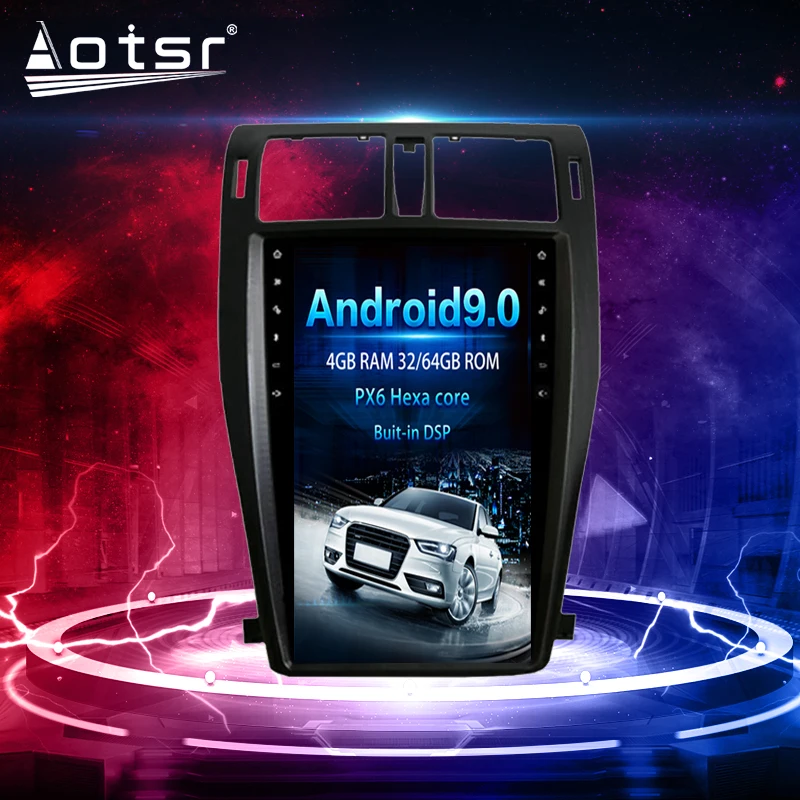 PX6 For Toyota Crown 13th 2008 - 2012 Android Tesla Vertical GPS Navi Car Multimedia Radio Tape Recorder Player Stereo Head Unit