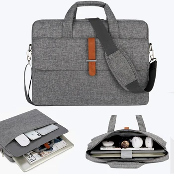 

Women Men Laptop Shoulder Bag 17 16 15.6 15 14 13.3 Case For Macbook Apple Air 13 HP Dell ASUS Lenovo Mi Bags 2020 Nylon Handbag