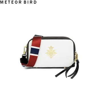 

Meteor bird white women shoulder bag smart flap messenger bag small crossbody bags