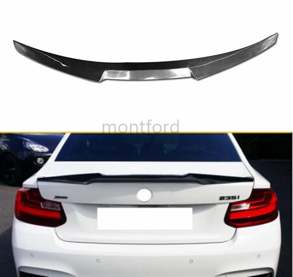 M4 Стиль углеродное волокно задний спойлер на крышу багажника губа крыло для BMW F22 2