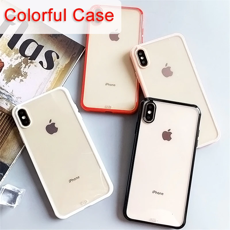 Цветная боковая задняя крышка для iphone 11 чехол тонкий против царапин TPU 8 телефона