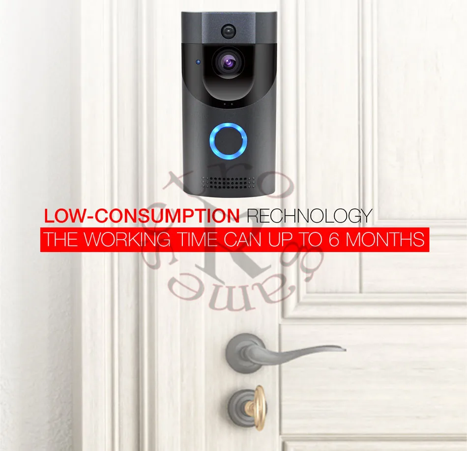 WIFI Wireless Video Intercom Doorbell Low Power Consumption Smart Security Camera B30 720P HD for Door Home