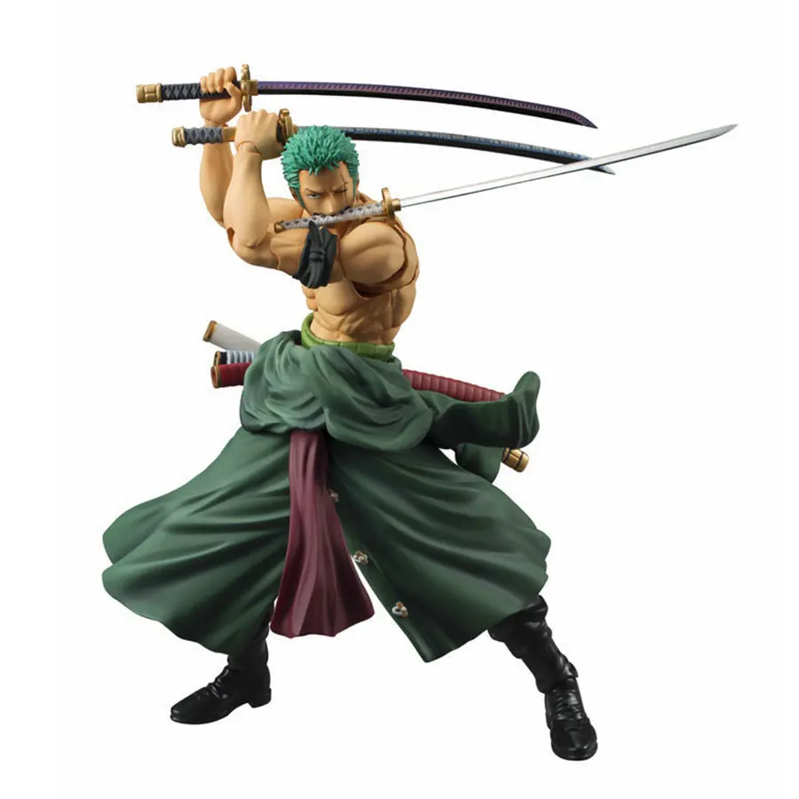 Аниме одна деталь ПВХ фигурка 18 см подвижный Roronoa Zoro Nendoroid Коллекция Модель игрушки Детский подарок