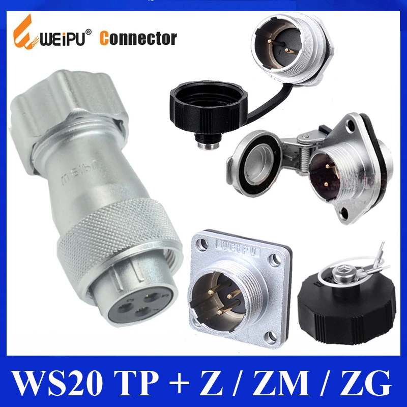 Фоторазъем WS20 TP + Z ZM ZG 2 3 4 5 6 7 9 12-контактный женский металлический шланг