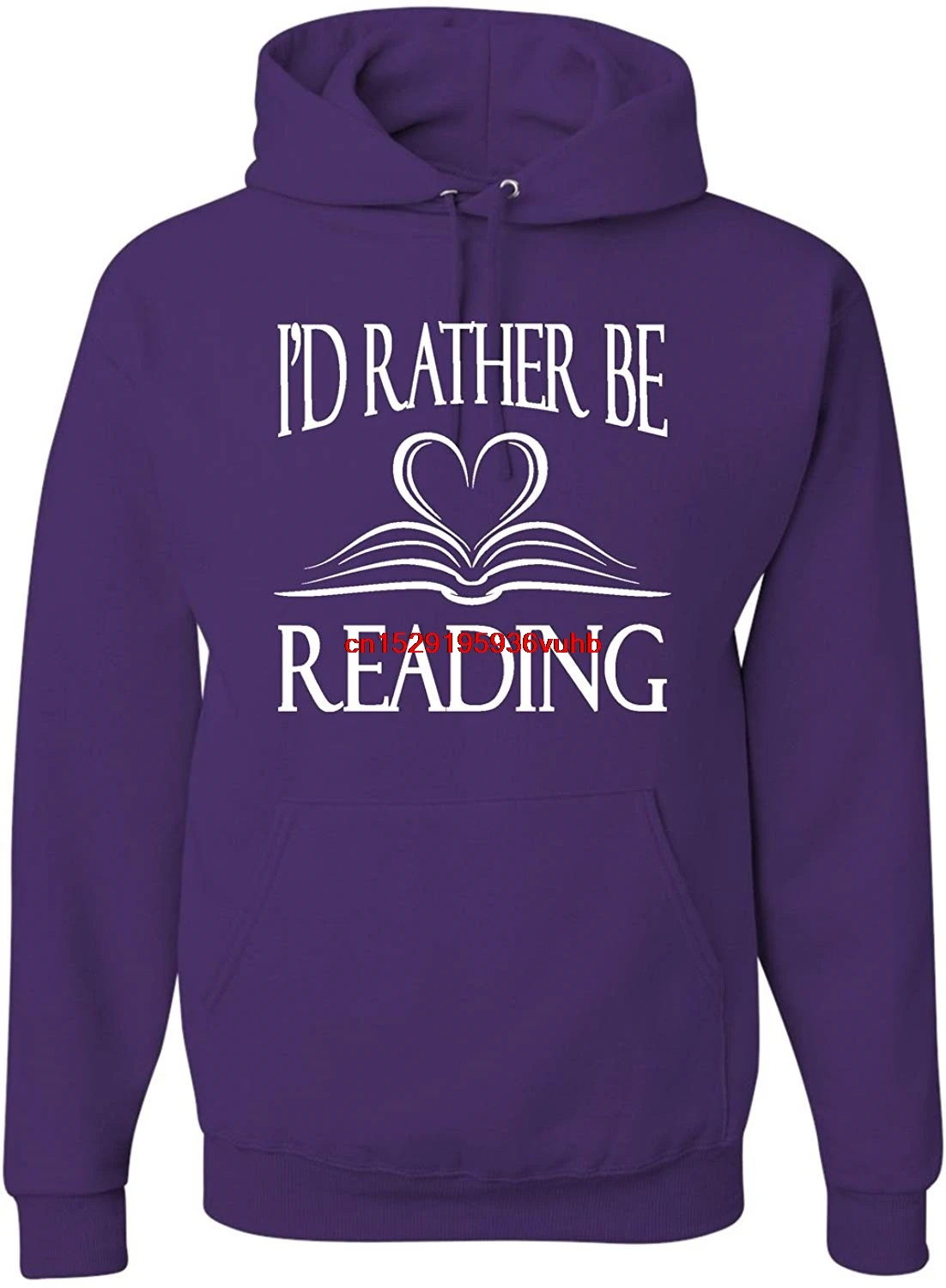 hoodies men funny Printed hoodie sweatshirt cotton Long sleeve Adult Iɽ Rather Be Reading Book Lovers Sweatshirt Hoodie |