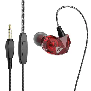 

QKZ AK2 Portable In-Ear Heavy Bass Music Wired Earphones Sport Headsets with Mic