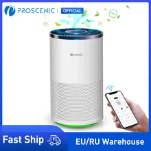 Proscenic A8 Luftreiniger Allergie, Air Purifier mit App Steuerung, 55㎡, Echter H13 HEPA-Kombifilter, 4 Reinigungsmodus