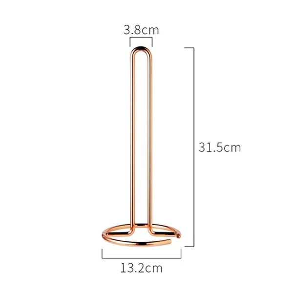 rose gold Нержавеющая сталь кухонный рулон бумажное полотенце держатель для ванной комнаты тканевая стойка розовое золото стойка для салфеток домашняя кухонная для хранения аксессуары - Цвет: rose gold
