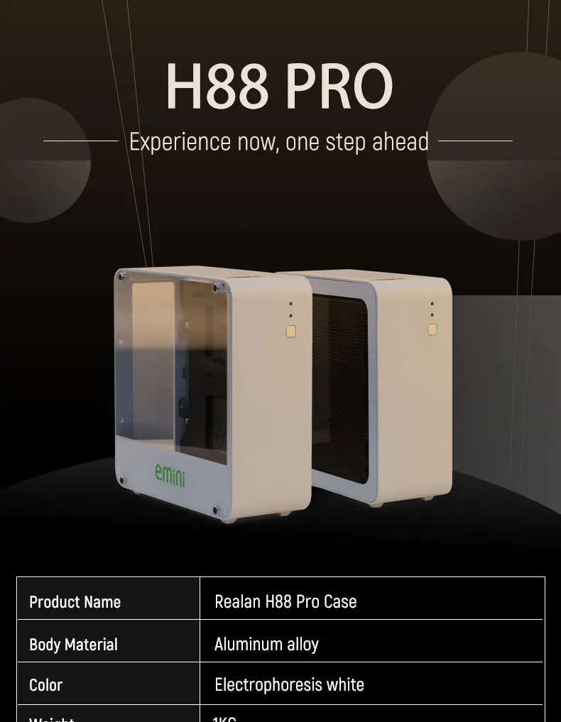 E Mini New Released All Aluminum Integral Molding Mini Itx Case H88 Pro Without Power Supply Computer Cases Towers Aliexpress