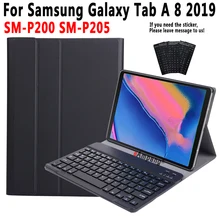 Чехол-клавиатура для samsung Galaxy Tab A 8 Plus SM-P200 SM-P205 P200 P205 чехол для samsung Tab A 8 чехол для клавиатуры+ ручка