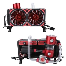 Kit de refrigeración por agua para PC, juego de refrigeración para computadora líquida, Notebook, juego de agua refrigerado, 120x120x25mm, ventilador de refrigeración 50CFM, bomba de agua de 600L/H