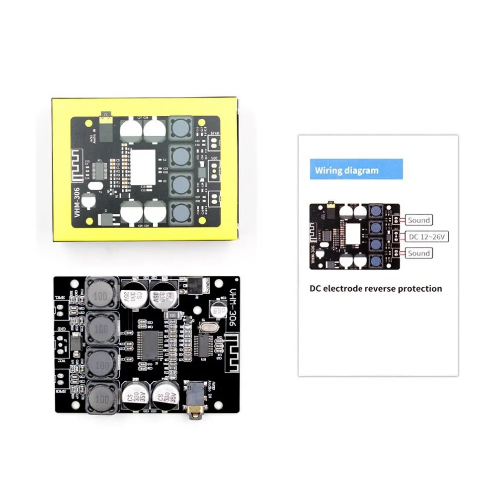 Цифровой Bluetooth усилитель мощности плата Bluetooth 4,2 2x30 Вт 8-26 в DC стерео аудио Bluetooth цифровой усилитель мощности плата