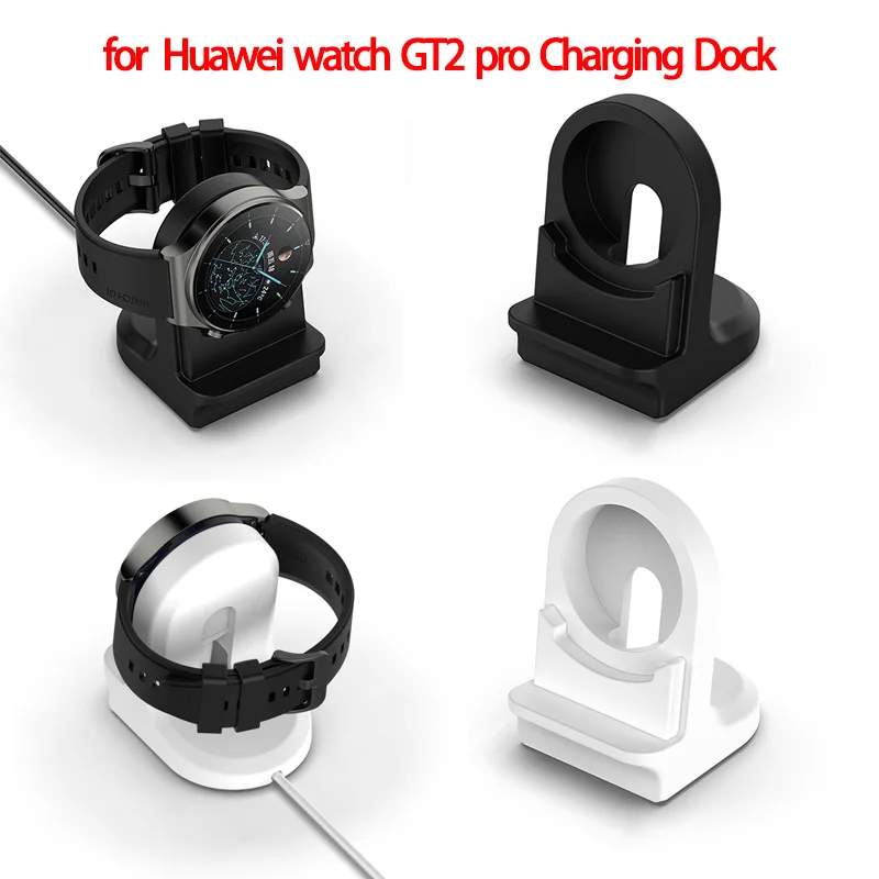 Soporte de silicona para Huawei Watch GT2 / GT2 pro, Cable USB inalámbrico, soporte de carga para Honor GT 2 pro, cargador magnético de reloj