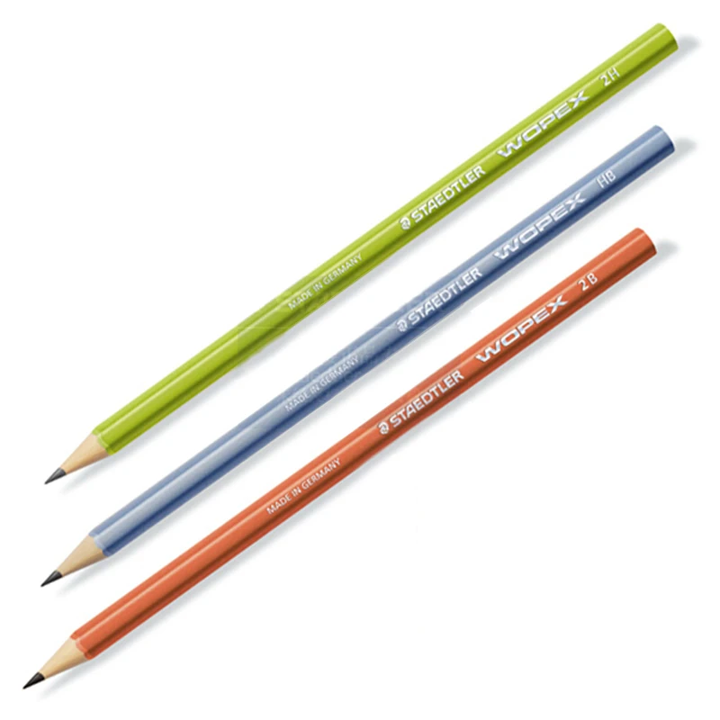 6 шт. Staedtler WOPEX 180 рисование и наброски карандашей 2H HB 2B экологическая награда|pencil