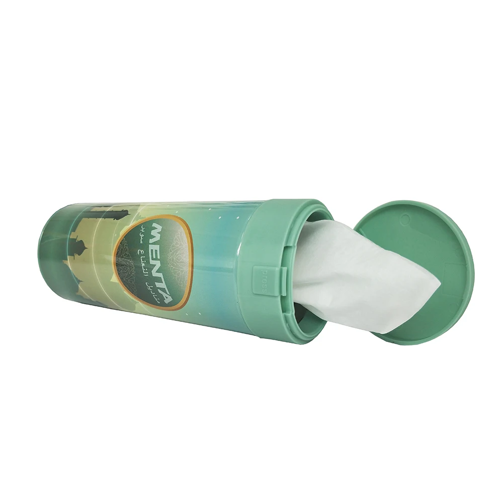 Car Round Tissue Box Multi Functional Storage Mint Facial Tissue Paper Preserved Box Placed In Coffee Cup Seat Car Tissue Box