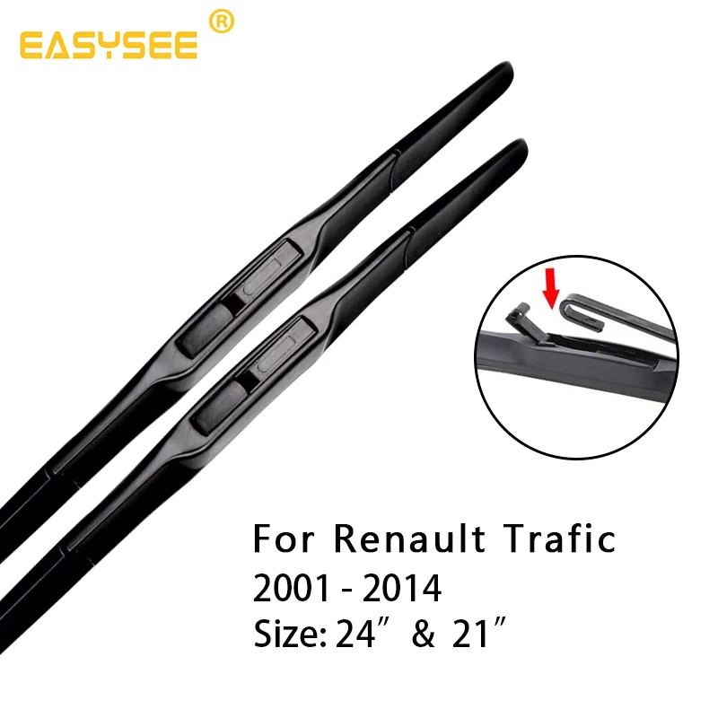 Car Windscreen Windshield Wiper Blades for Renault Trafic Mk2 Mk3 Fit Hook / Push Button from 2001 to 2015 2016 2017 2018 2019 | Автомобили