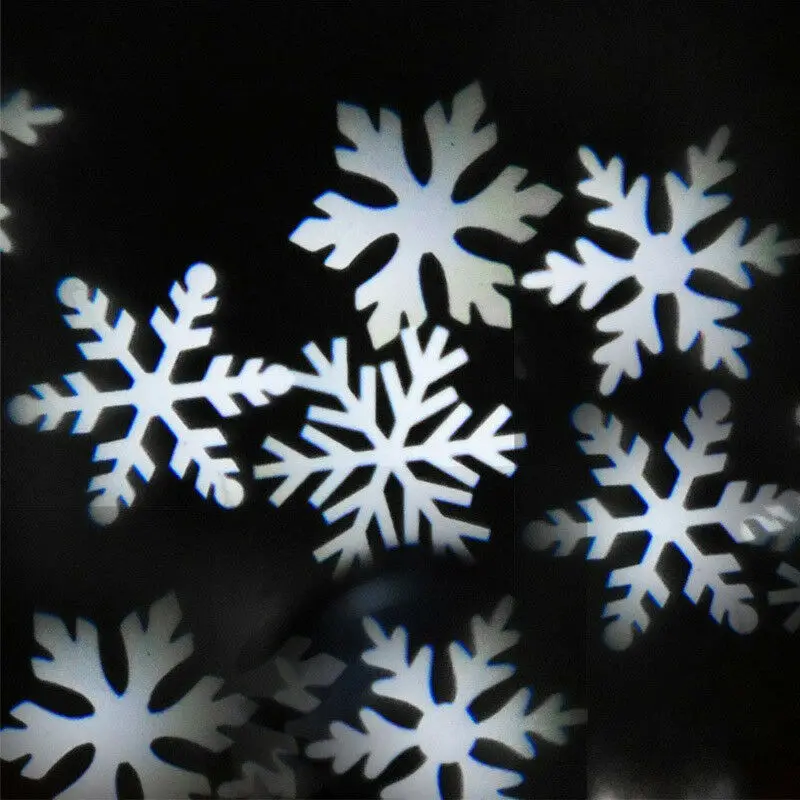 Outdoor Moving Snowflake LED Laser Light Projector Landscape Xmas Garden Lamp