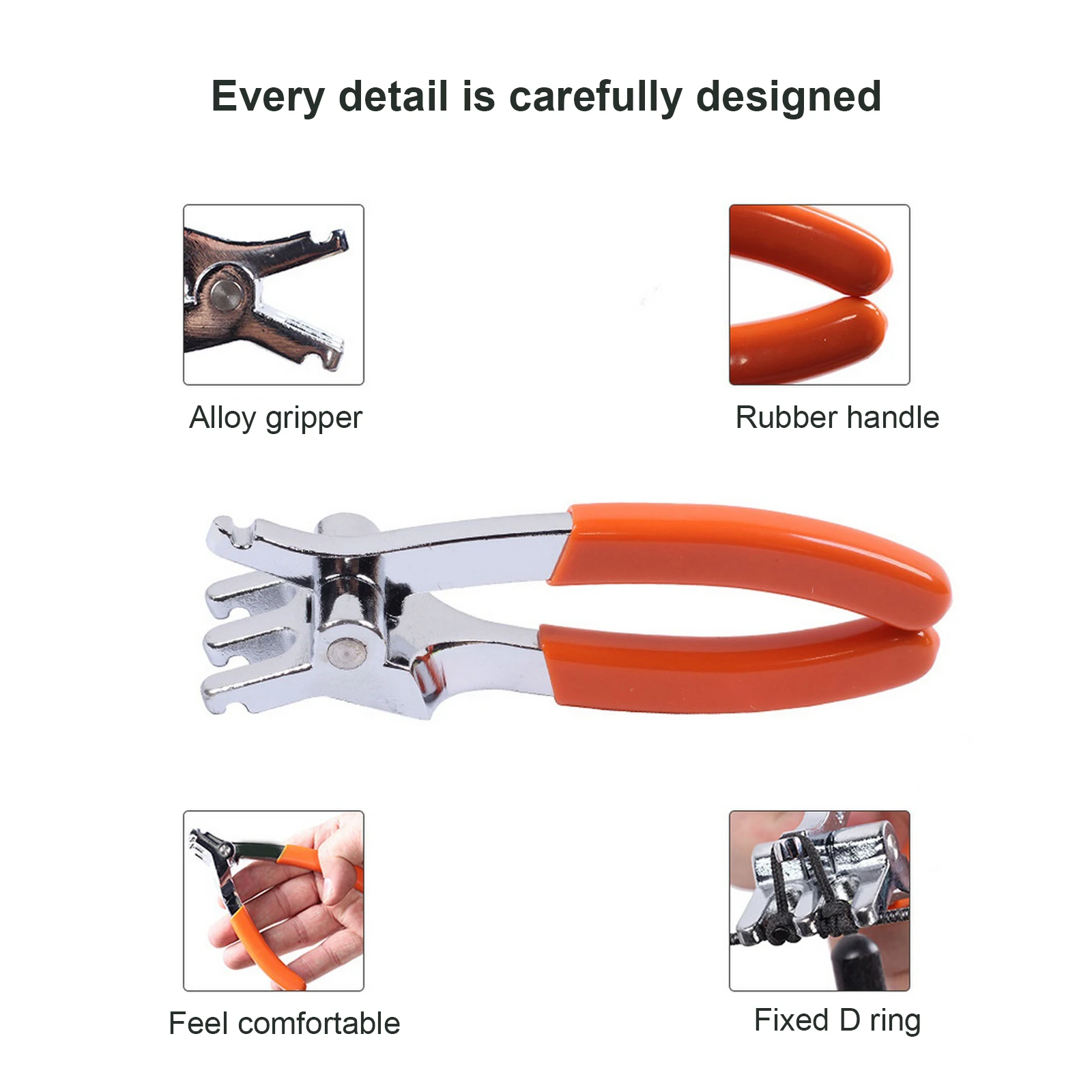 New Multifunction Archery Compound Bow D Loop Pliers Bowstring D Ring  Install Aluminum Alloy Tool Archer Accessory Rope Pliers