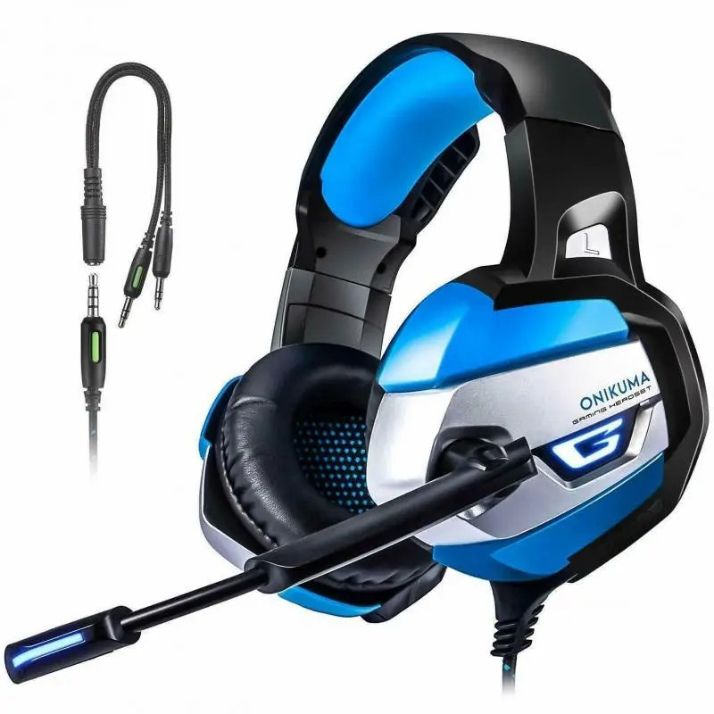 7 1 Surround Sound Gaming Headset headphone for PC 3 5mm Volume Control Headphone