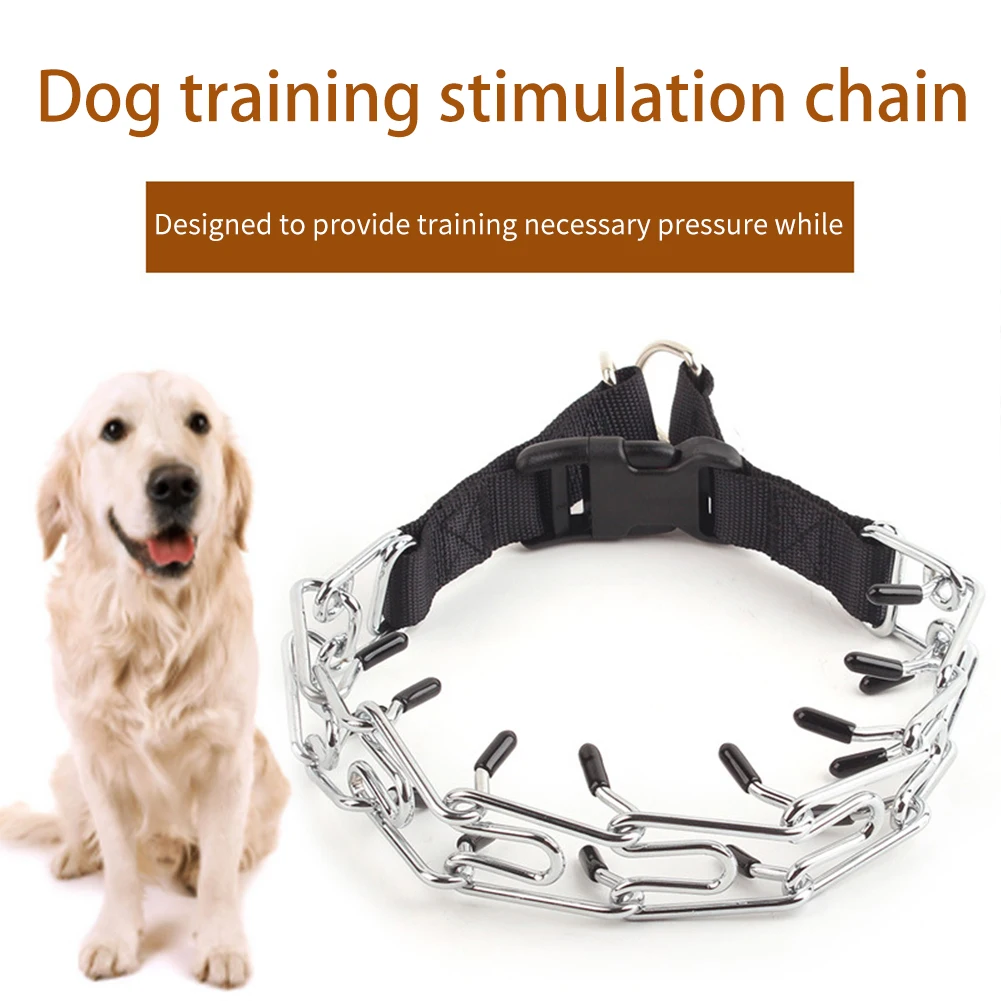 Krallen Schere Trainings-Drosselhalsband Fr Groe Hunde  Metallkette,  Verstellbar (S/M/L/XL)