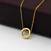 Collier pendentif en cristal micro incrusté pour femme, chaîne de clavicule, bijoux, demi-cercle, mode, cadeau, vente en gros 1