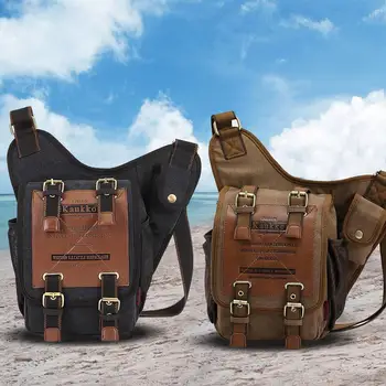 

Multi-function backpack Outdoors Leg Bag Recreational Sport Backpack Canvas men bag Knight Package Bag Dropship Y725