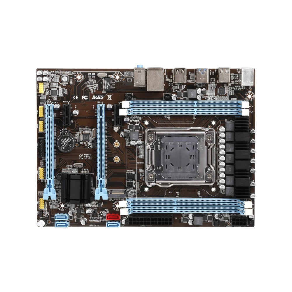 Материнская плата VEINEAD X79 материнская LGA2011 ATX USB3.0 SATA3 PCI E DDR3 64 ГБ компьютерные