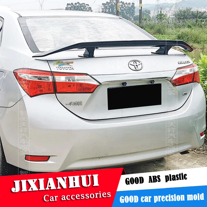Para Toyota Corolla Sedan Universal TF Spoiler 2018 Corolla Spoiler Material plástico ABS alerón trasero de coche Color Spoiler trasero|Alerones alas| - AliExpress