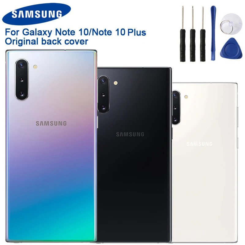 Чехол для samsung с задней батарейкой, задней стеклянной крышкой, для samsung Galaxy Note 10 Note10+ Note10 5G, стеклянный чехол на заказ