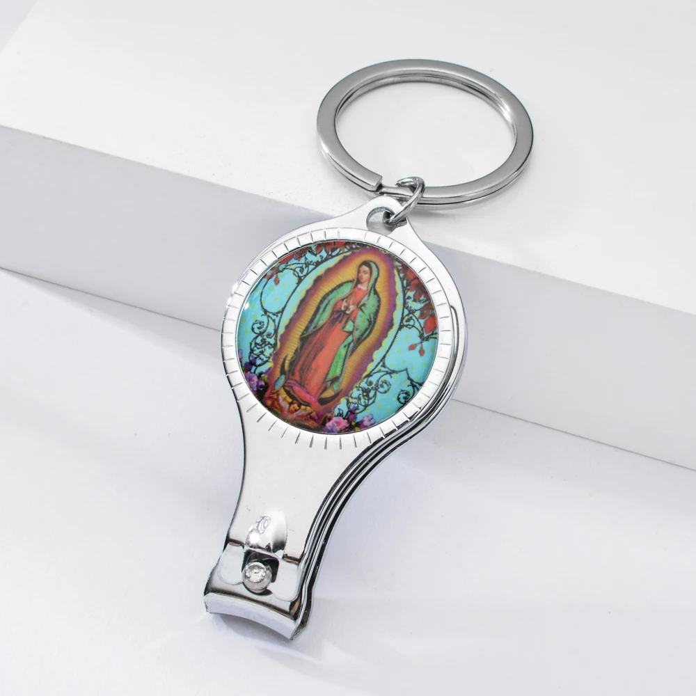 Vicney Christian брелок для ключей I Love Jesus Nail Clipper брелок с открывалкой для пива функциональный брелок подарок религиозный брелок для ключей