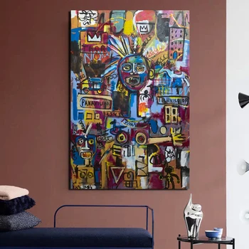 

Poster Vintage Graffiti Canvas Painting Print Living Room Home Decoration Artwork Modern Wall Art Oil Painting Posters Picture