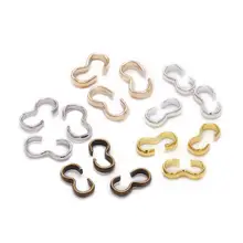 100 шт./лот 4*8 мм Пряжка Застежка разъемы серебро золото застежка Разъемы для изготовление, поиск ювелирных изделий браслет аксессуары поставки