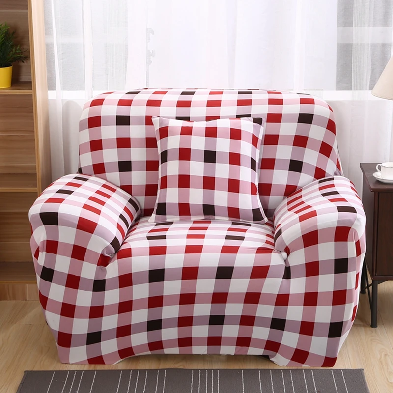 

Plaid/flower Stretch Sofa Cover Furniture Cover Elastic Sofa Cover For Lliving Room Copridivano Slipcovers Armchairs Couch Cover