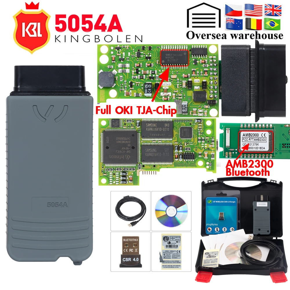 5054A ODIS V5.1.6 keygen полный OKI чип V5.0.6 Авто OBD2 диагностический инструмент 5054 Bluetooth V4.0