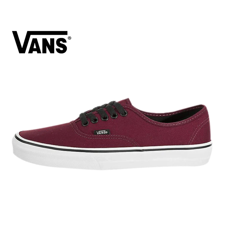 

Original VANS AUTHENTIC Couple Models Skateboarding Shoes Canvas Low-top Lace-Up Street Style Lightweight Durable VN000EE3RED