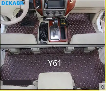

High quality! Special car floor mats for Patrol Y61 5 seats 2019-1997 waterproof carpets for Patrol 2007,