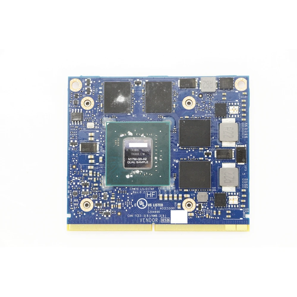 

Qual Sample Quadro M620 2GB GDDR5 Graphics Video Card N17M-Q3 CPW70 LS--E174P for HP ZBook x2 G4 Detachable Workstation