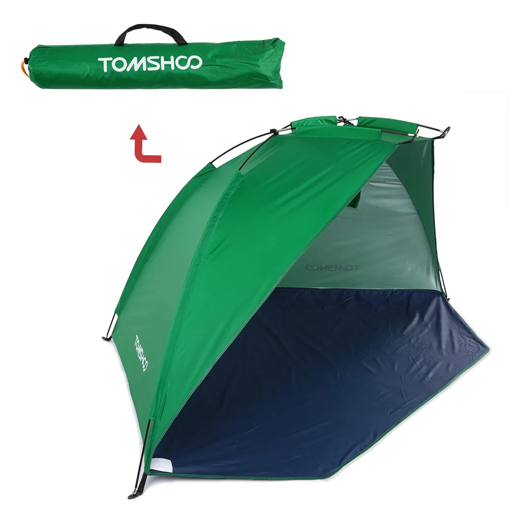 TOMSHOO 2 Persons Camping Tent Single Layer Outdoor Tent Anti UV Beach Tents Sun Shelters Awning Shade for Fishing Picnic Park ► Photo 2/6